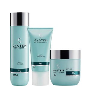Kit System Professional Purify Shampoo 250ml Shampeeling 150ml Mask 200ml