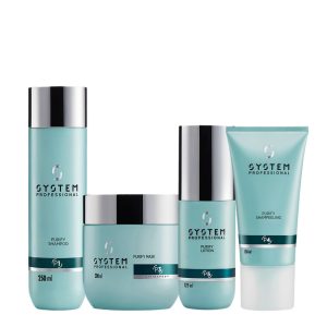 Kit System Professional Purify Shampoo 250ml Shampeeling 150ml Mask 200ml Lotion 125ml