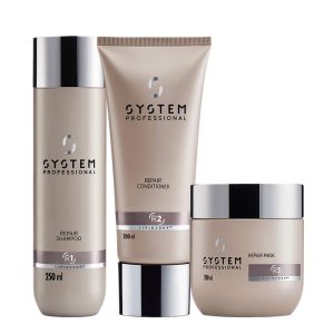 Kit System Professional Repair Shampoo 250ml Conditioner 200ml Mask 200ml