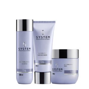 Kit System Professional LuxeBlond Shampoo 250ml Conditioner 200ml Mask 200ml