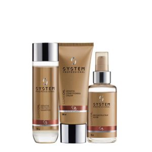 Kit System Professional LuxeOil Shampoo250ml Conditioning Cream200ml Oil 100ml