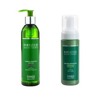Kit Bionature Shampoo Capelli Trattati 250+Mousse Depurante