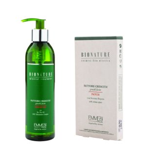 Kit Bionature Shampoo Fattore Crescita Patch Fattore Crescita