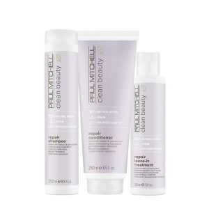 Paul Mitchell Repair Shampoo 250ml Conditioner 250ml Leave-In Treatment 150ml