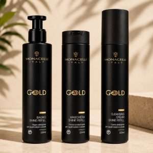 Monacelli Kit Gold Cleansing 200ml Shampoo 200ml Maschera 200ml