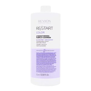 Revlon Restart Color Sthrengthening Purple Cleanser 1000ml - shampoo antigiallo rinforzante